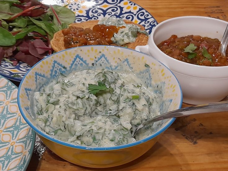 cucumber raita