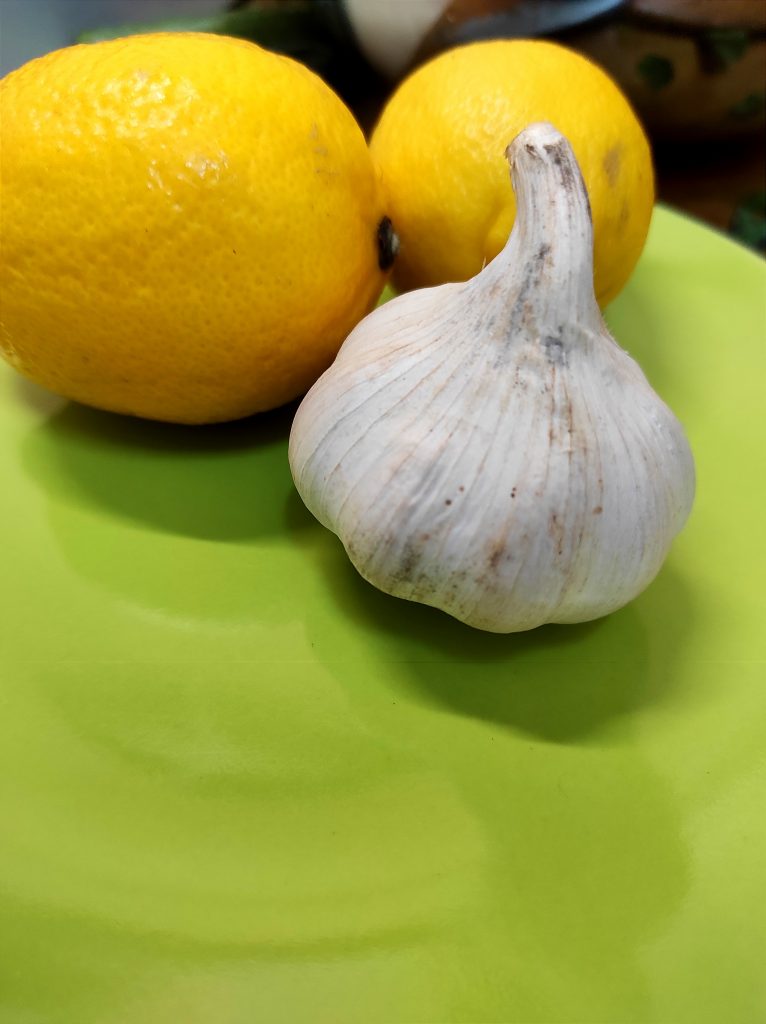 lemons and garlic tabbouleh