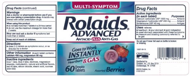 Rolaids Advanced Antacid Plus Anti-Gas Chewable Tablets